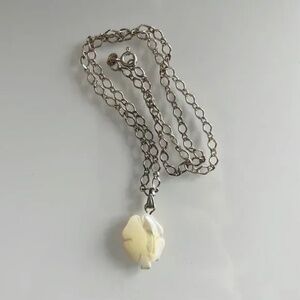 Genuine 925 Sterling Silver Necklace with 4-Leaf Clover Charm